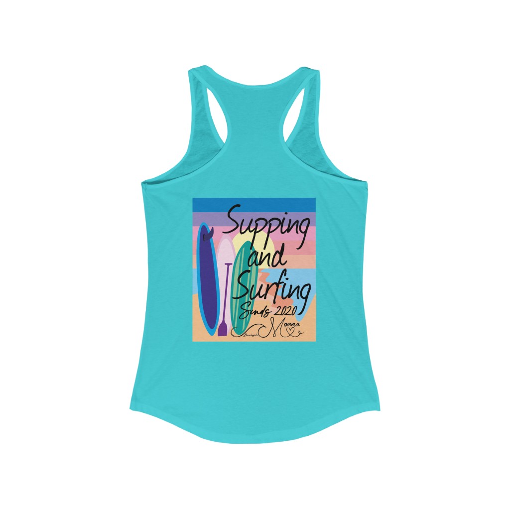 Moana Tank Top Supping and Surfing