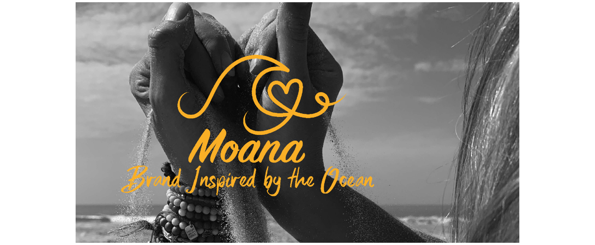 Moana Brand Inspired by the Ocean Sandy Hands Black and White